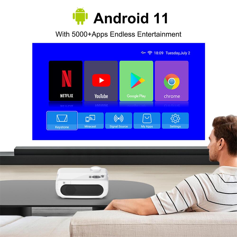 The Magic of H96Max PJ-X6 Allwinner H713 android Projector in Your Living Room