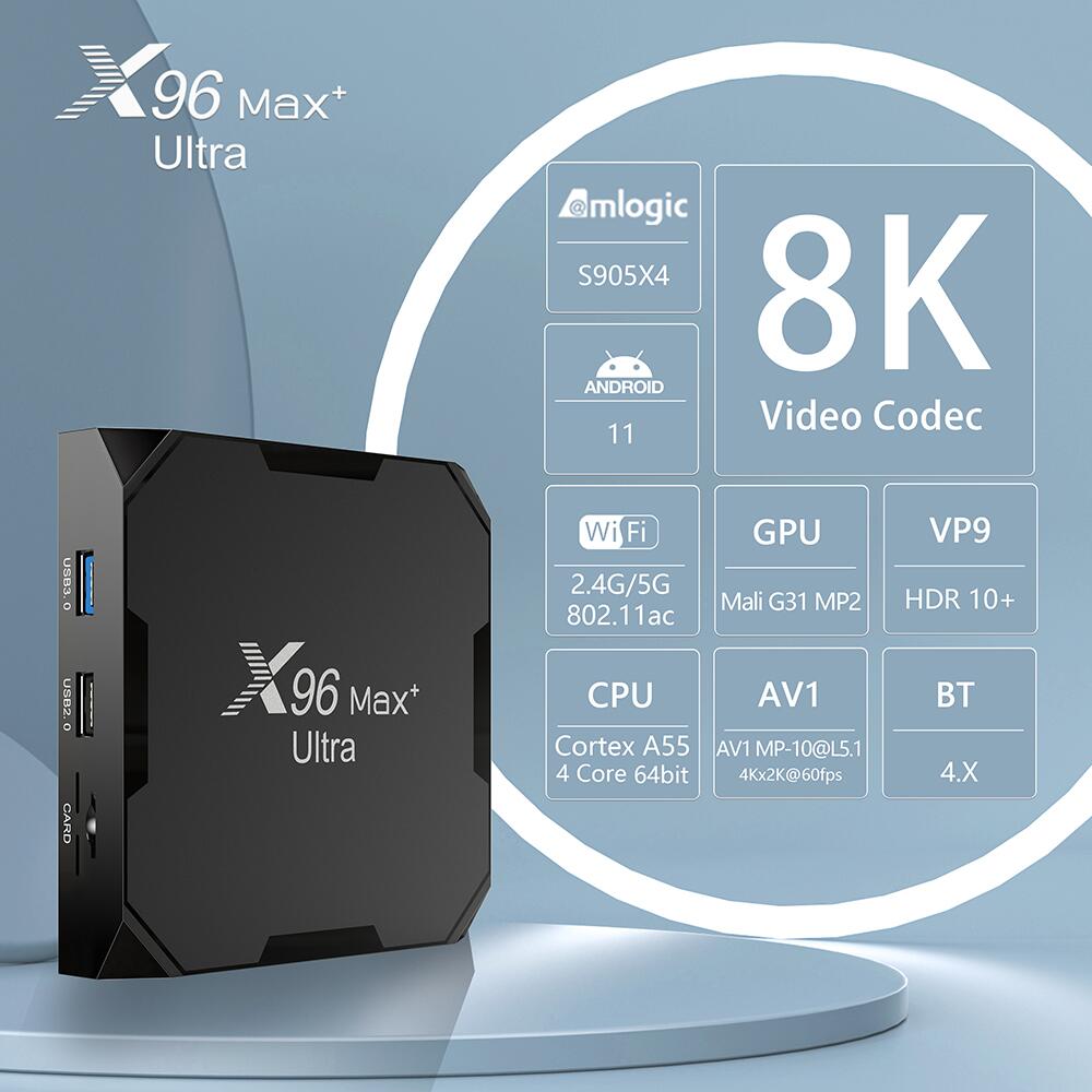 X96max+Ultra amlogic S905X4 ott tv box: China-Made Entertainment Gems