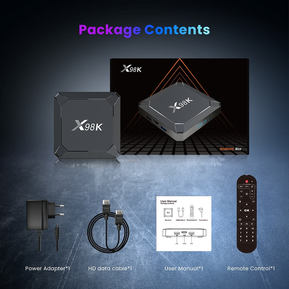 China Manufacturer make X98K RockChip RK3528 IPTV box: Entertainment Excellence